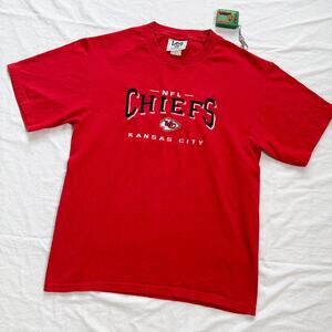Vtg 90's Kansas City Chiefs Heavyweight Embroidered T-Shirt - M